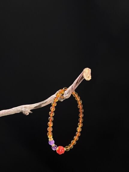 Brown amber bracelet