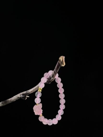 Rose Quartz Fox Bracelet